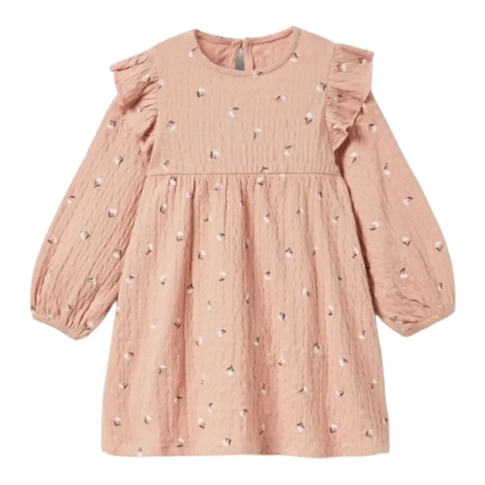 ZARA Kids | Pale Pink | TEXTURED FLORAL DRESS